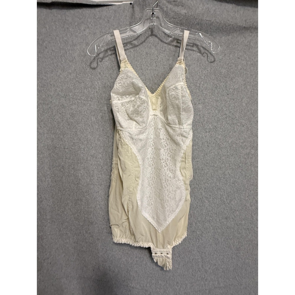 Triumph Poesie TS Shapewear Womens 42C Large White Lace Corselette Body Shaper